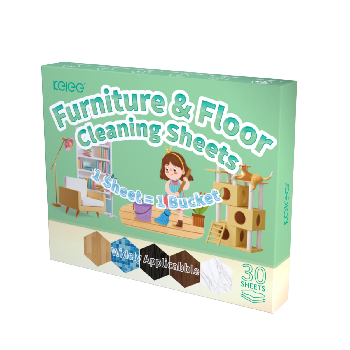 Kelee Furniture & Floor Cleaning Sheets